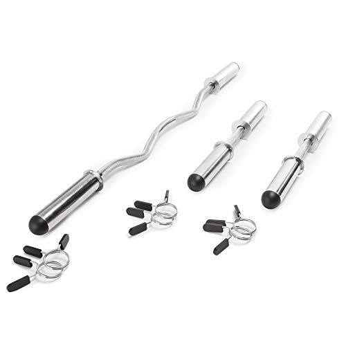 Marcy Hollow Curl Bar and Dumbbell Handle Set