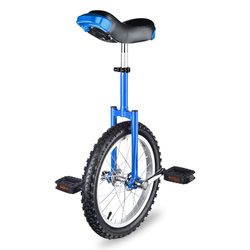 AW 16/18/20/24 Inch Wheel Outdoor Unicycle Adjustable Seat Exercise Bicycle Fit Adults Kids Outdoor Sports Fitness Exercise, for Choice