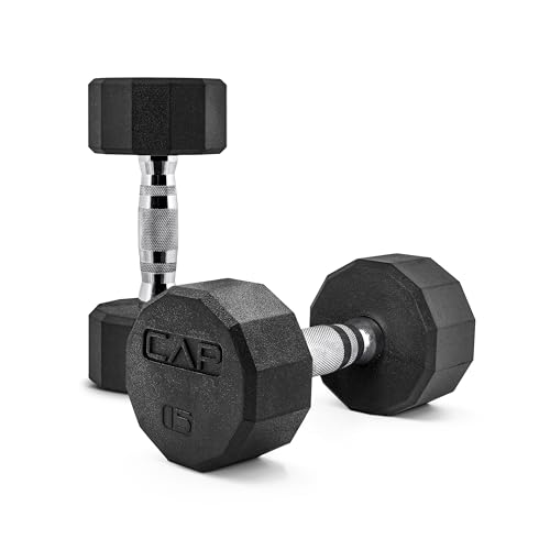 CAP Barbell Coated Dumbbell Weight | Multiple Options Pairs & Sets