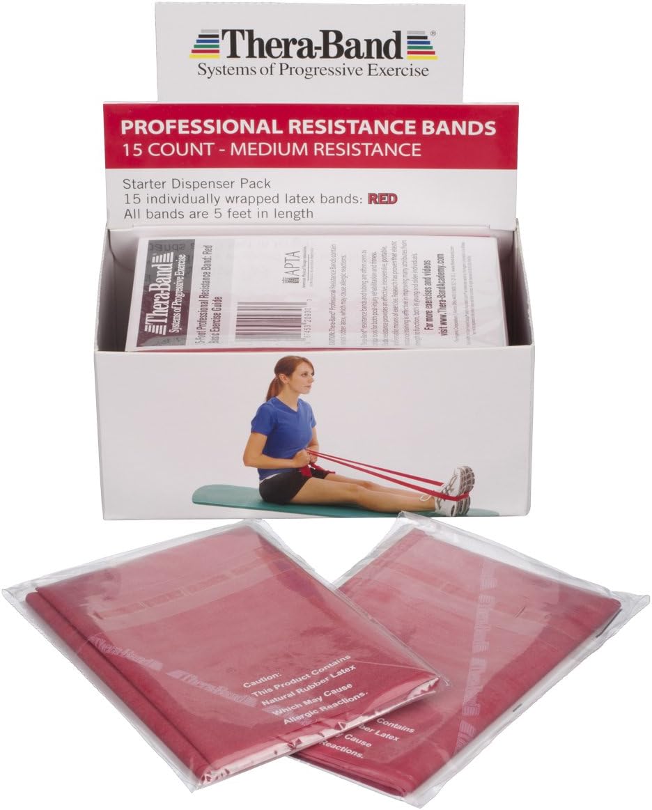 THERABAND 5ft Medium Red