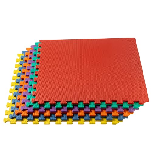 We Sell Mats  12 Inch Thickness Multipurpose EVA Foam Floor Tiles  Interlocking Floor Mat for Indoor Gym, Playroom, and Home Use