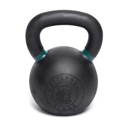 Kettlebell Kings Powder Coated Kettlebell Weights - 9-97 lb Strength Training Kettlebells for Men and Women - Hand Weights Workout Gym Equipment - Weights Set for Home Gym- New