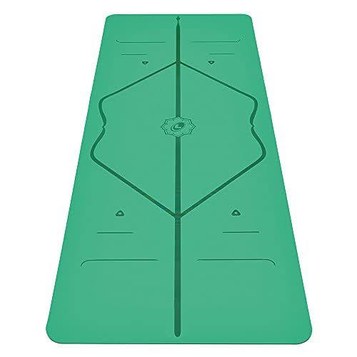 Liforme Travel Yoga mat  Patented Alignment System, Warrior-Like Grip, Non-Slip, Eco-Friendly, Ultra-Lightweight and Sweat Resistant, Made with Natural Rubber