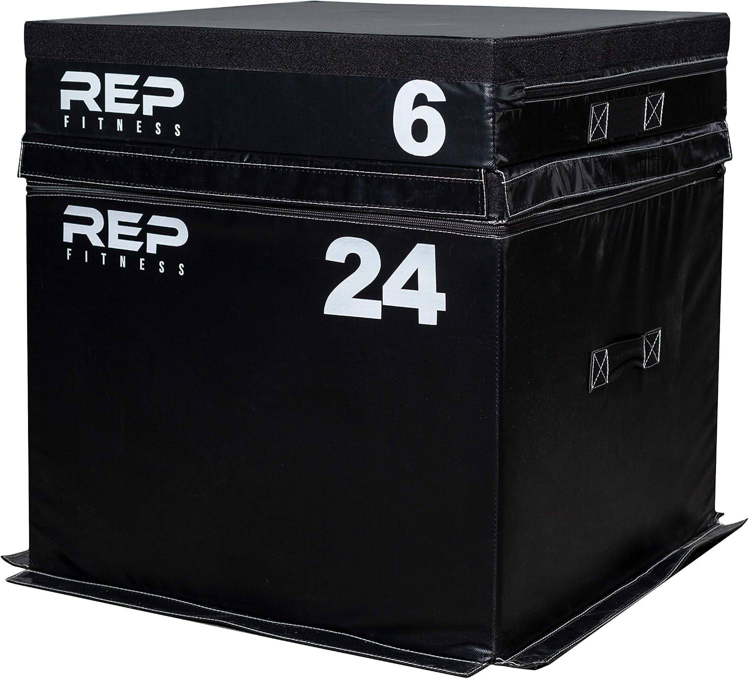 REP Fitness Stackable Soft Foam Plyo Boxes, Adjustable Jump Platforms for Home Gym Training, Durable Cushioned Step for Exercise, Balance, Squats, HIIT Workouts, Strength Conditioning, Vinyl Cover