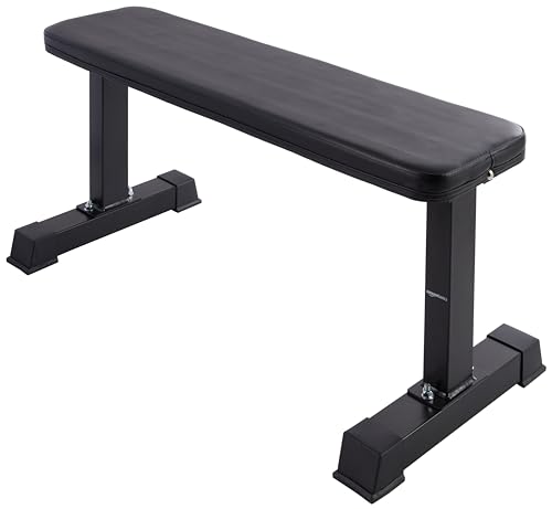 Amazon Basics Flat Weight Bench, Black