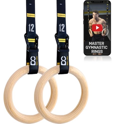 Double Circle Wood Gymnastics Rings (Budget)