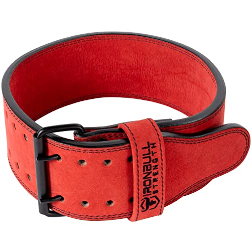 Powerlifting Belt - IPF Approved  Weight Lifting Belt 10mm - Prong Weightlifting Belt for Squats, Deadlift, and Bench Press  Lifting Belt Leather 4in for Men and Women  Back Brace for Gym, Workout, Strength Training, Strongmen & Power Lift