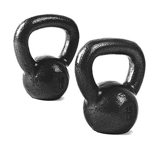 CAP Barbell Cast Iron Kettlebell - Coated Options, Singles and Sets, Multiple Weight Choices
