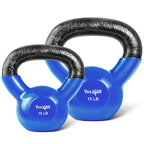 Yes4All Kettlebell, Vinyl Coated Cast Iron (ASIN B078YPGTSP)