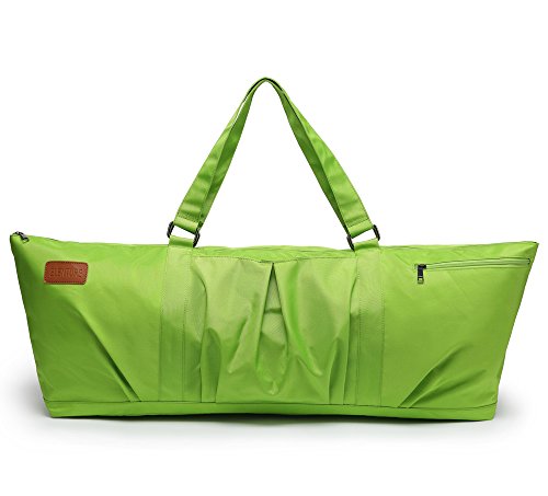 ELENTURE Large Yoga Mat Bag for 1/4 1/3 2/5 1/2-Inch Extra Thick Exercise Yoga Mat, Exercise Yoga Mat Tote Sling Carrier with Mat Carrying Strap and Large Pocket for Women Men