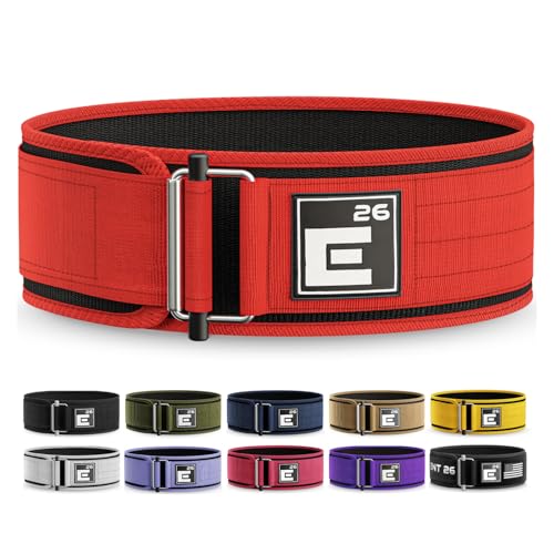 Element 26 Self-Locking Weight Lifting Belt - Premium Weightlifting Belt for Serious Functional Fitness and Olympic Lifting Athletes - Lifting Support for Men and Women - Deadlift Training Belt