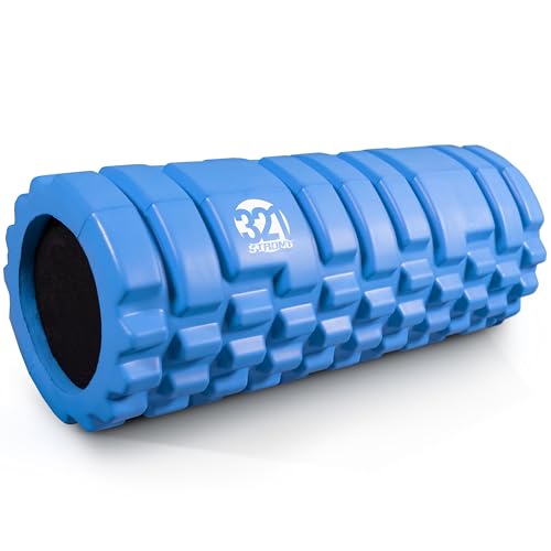 321 STRONG Foam Roller - Medium Density Deep Tissue Massager for Muscle Massage and Myofascial Trigger Point Release, with 4K eBook