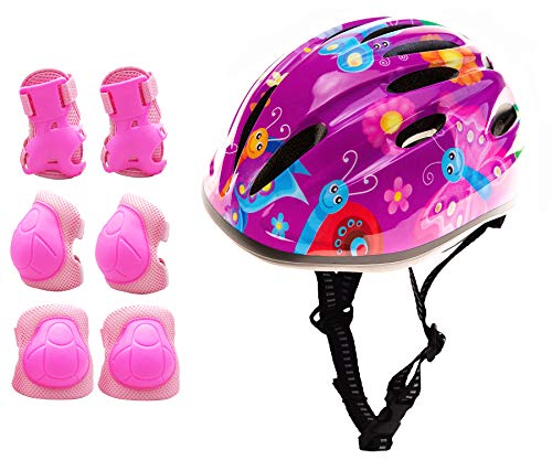 Girl Helmet for Bike,Kids Bike Pink Helmet for Girls Approximately Ages 3-10 Years Adjuastable and Multi-Sport, from Toddler to Kids CPSC Certicated