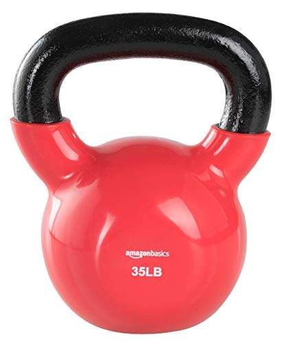 Amazon Basics Vinyl Kettlebell (35 lb)