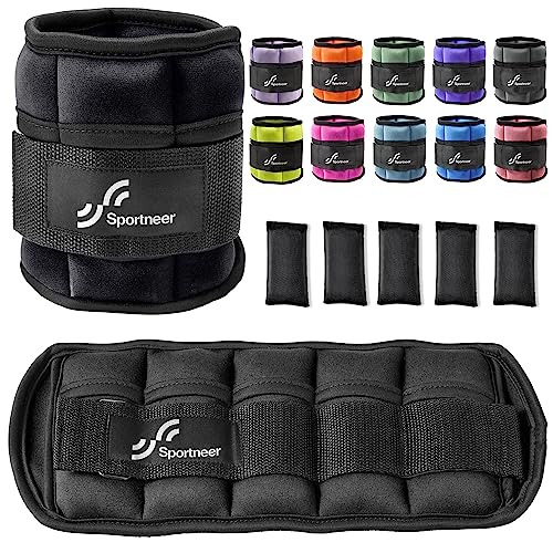 Sportneer Adjustable Ankle Weights (Top Rated)