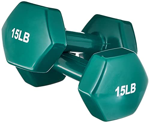 Amazon Basics Vinyl Coated Dumbbell Hand Weights
