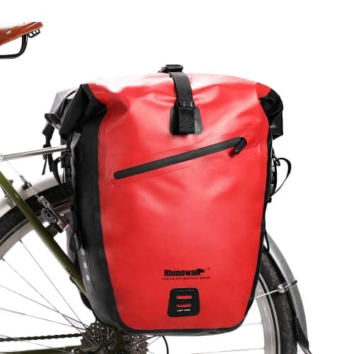 Rhinowalk Bike Bag Waterproof Bike Pannier Bag for Bicycle Cargo Rack Saddle Bag Shoulder Bag Laptop Pannier Rack Bicycle Bag Professional Cycling Accessories