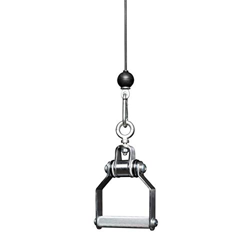 REP Fitness LAT Pulldown and Low Row Cable Machine Attachments and Functional Trainer Attachments  Curl Bar, D-Handle, Ankle Cuff, Tricep Rope, Sports Handle, Straight Bar, Row, Chinning Triangle