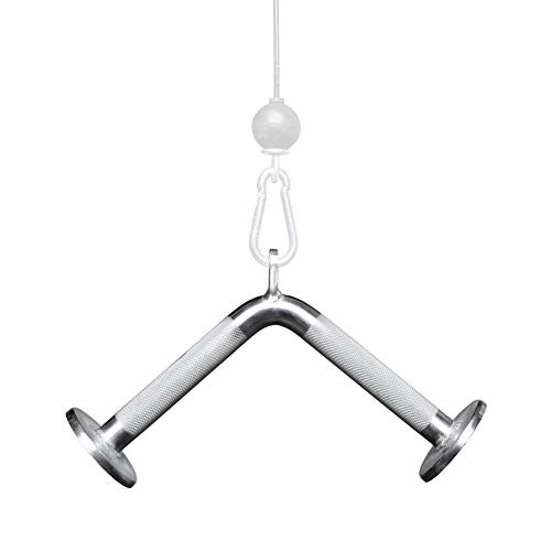 REP Fitness LAT Pulldown and Low Row Cable Machine Attachments and Functional Trainer Attachments  Curl Bar, D-Handle, Ankle Cuff, Tricep Rope, Sports Handle, Straight Bar, Row, Chinning Triangle