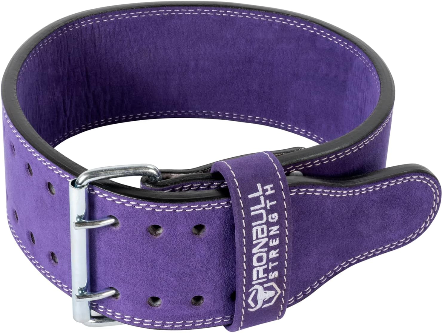 Powerlifting Belt - IPF Approved  Weight Lifting Belt 10mm - Prong Weightlifting Belt for Squats, Deadlift, and Bench Press  Lifting Belt Leather 4in for Men and Women  Back Brace for Gym, Workout, Strength Training, Strongmen & Power Lift