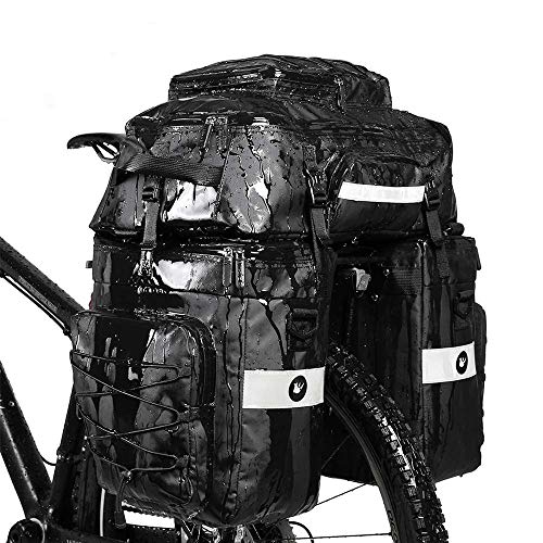 Rhinowalk Bike Pannier Bag Set for Bicycle Cargo Rack Saddle Bag Shoulder Bag Laptop Pannier Rack Bicycle Bag Professional Cycling Accessories 3 in 1
