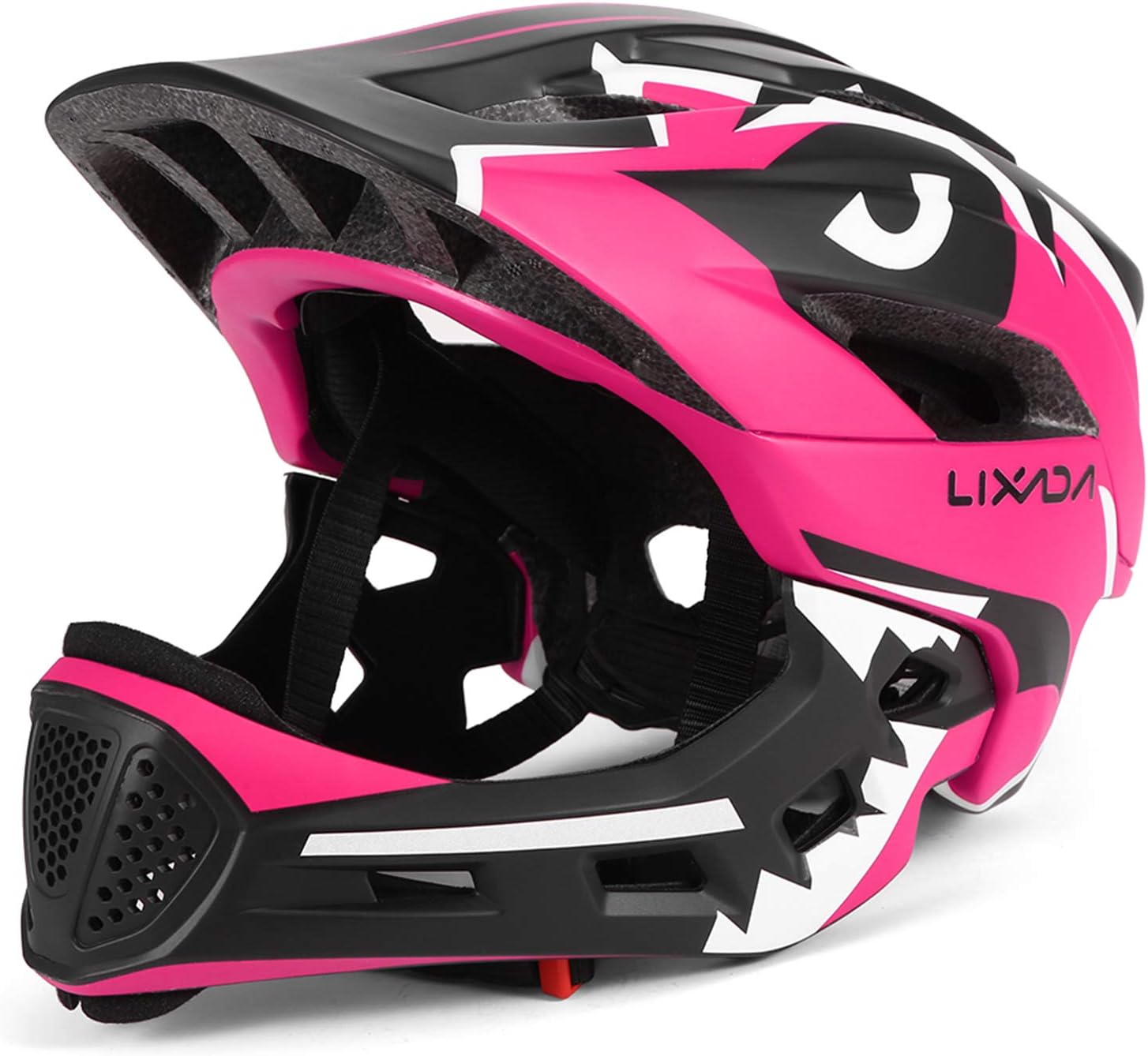 Lixada Kids Bike Helmet Adjustable Detachable Full Face Helmet for Cycling Helmet for Children Bicycle, Skateboard, Scooter, Protective Gear (20.5-22 Inches)