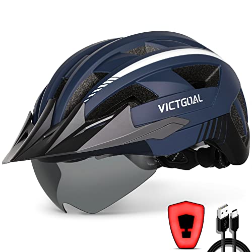 VICTGOAL Bike Helmet (Light + Goggles)