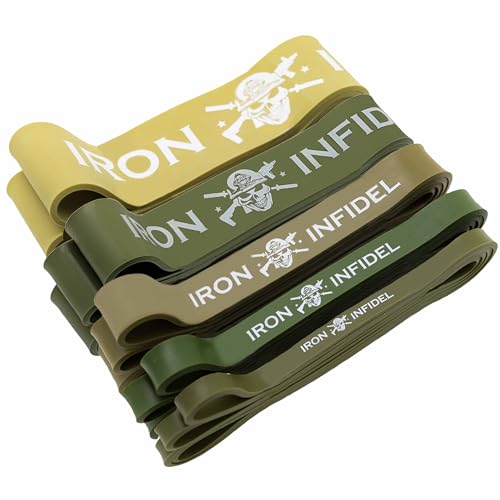 Pull Up Assistance Bands for Working Out - Resistance Bands Set for Men, Exercise, Workout, Fitness, Strength, Weightlifting, Training, Powerlifting, Stretch, Crossfit WOD