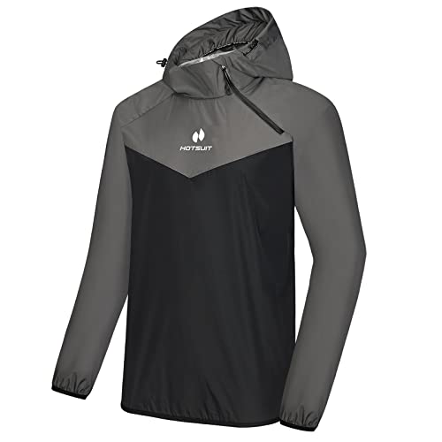 HOTSUIT Sauna Suit for Men Sweat Sauna Jacket Pant Gym Workout Sweat Suits