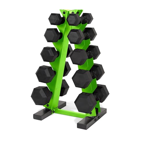 CAP Barbell 150 LB Coated Hex Dumbbell Set (Green)