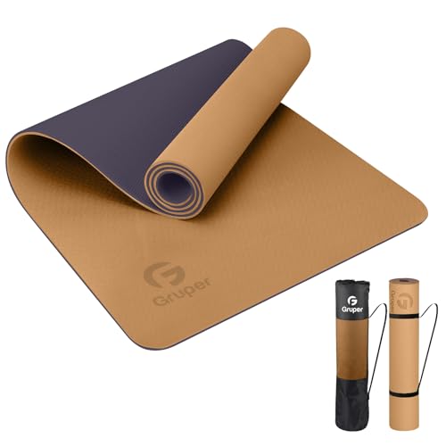 Yoga Mat Non Slip, Eco Friendly Fitness Exercise Mat with Carrying Strap,Pro Yoga Mats for Women,Workout Mats for Home, Pilates and Floor Exercises
