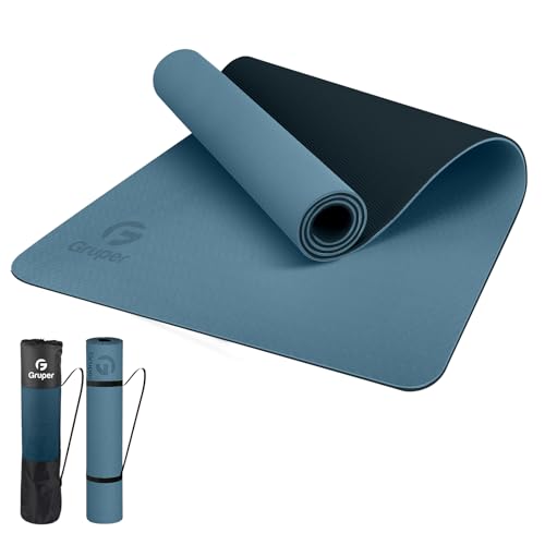 Yoga Mat Non Slip, Eco Friendly Fitness Exercise Mat with Carrying Strap,Pro Yoga Mats for Women,Workout Mats for Home, Pilates and Floor Exercises