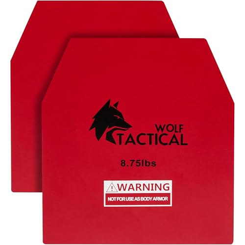 WOLF TACTICAL Weight Vest Plates - 5.75/8.75/14.5/19.75LB Pairs - WODs, Strength Training, Running, Heavy Workouts