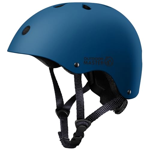OutdoorMaster Youth & Kids Bike Helmet - Adjustable Multi-Sports Skateboard Helmet with Removable Liners for Balance Bike, Toddler Scooter, One Wheel Hoverboard