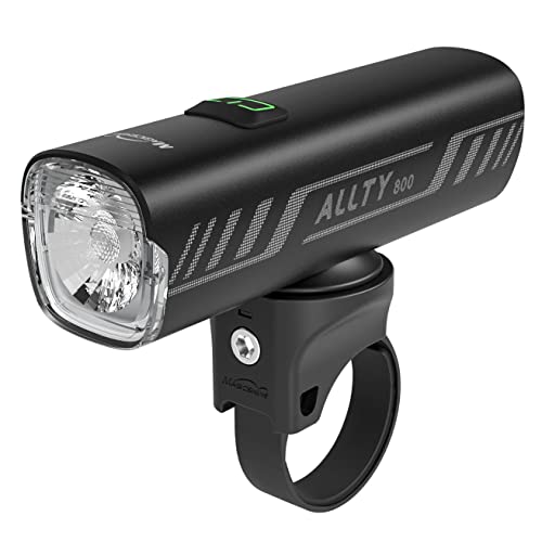 Magicshine Allty Commuter Bike Lights Allty 400, Allty 600, Allty 800 Road Bike Light, USB Type-C Rechargeable, IPX7 Waterproof LED Bike Light for Road, Urban Cyclists