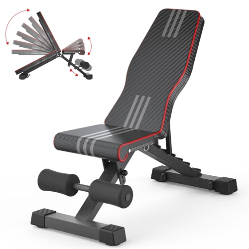 OUNUO Adjustable/Foldable Weight Bench