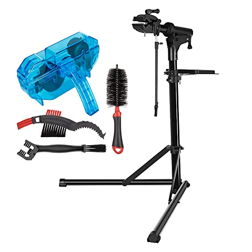 CXWXC Bike Repair Stand -Shop Home Bicycle Mechanic Maintenance Rack- Whole Aluminum Alloy- Height Adjustable (rs100)