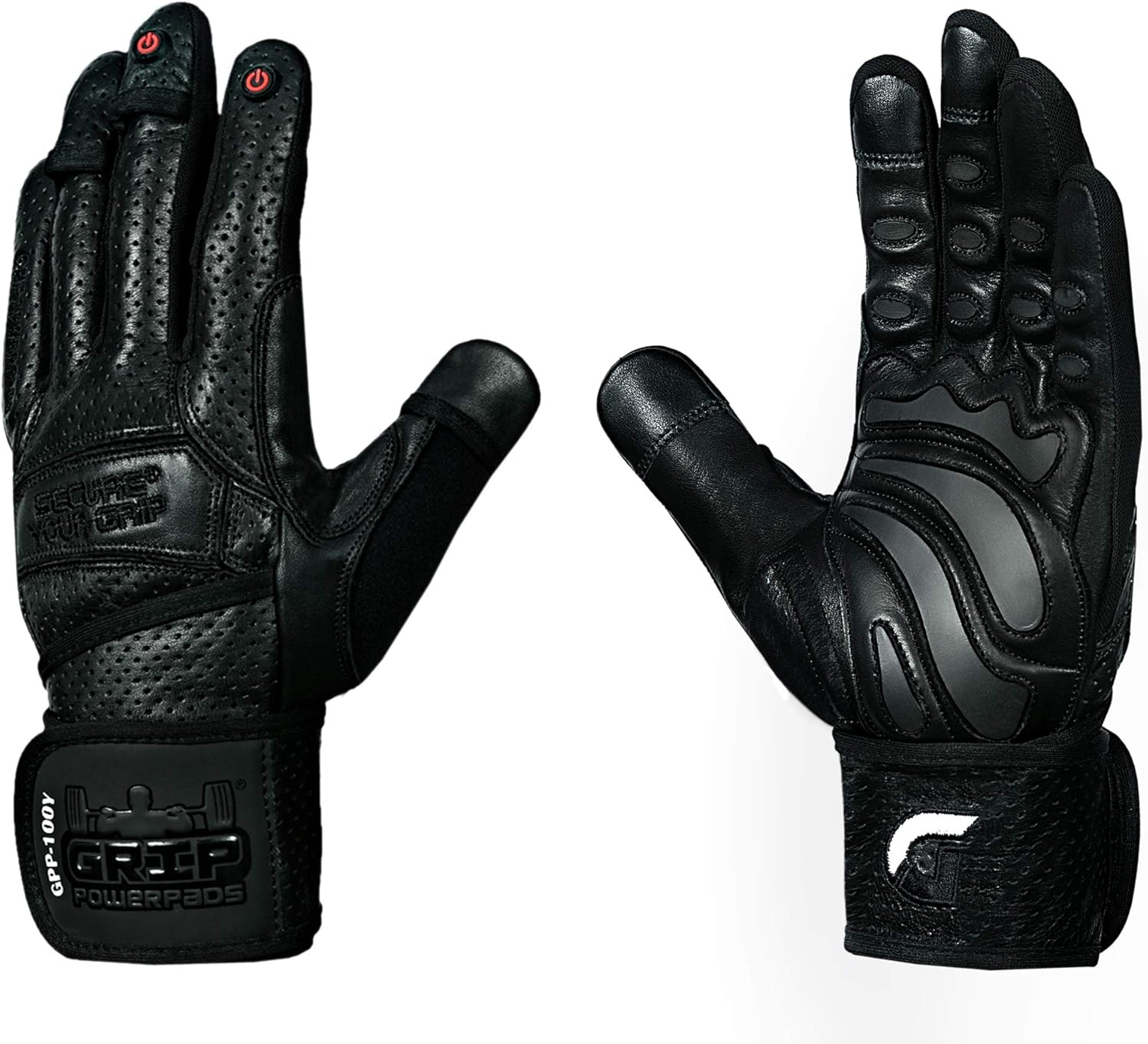 Grip Power Pads Leather Gloves