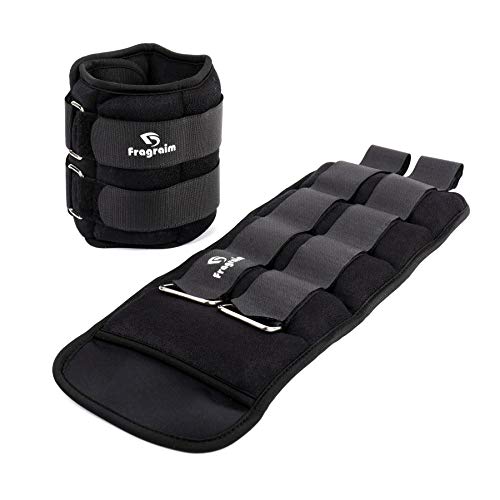 Ankle Weights for Women, Men and Kids - 1/2/3/4/6/8/10/12/15/20 LBS 1 Pair Strength Training Wrist/Leg/Arm Weight with Adjustable Strap for Jogging, Gymnastics, Aerobics, Physical Therapy