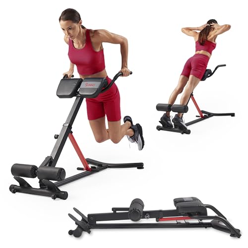 Sunny Health & Fitness Foldable Hyperextension Chair