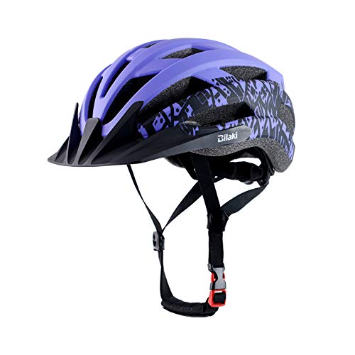 Bike Helmet for Adults Women Men Youth Kids, Lightweight Mountain Road Bicycle Cycling Helmets with Adjustable Dial, 2 Detachable Visor