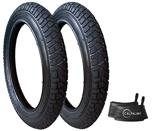 CALPALMY 12"/14"/16"/18"/20" Kids Bike Replacement Tires and Inner Tubes (2 Sets) - Compatible with RoyalBaby, Joystar, Dynacraft and More - Made from Premium Butyl Rubber