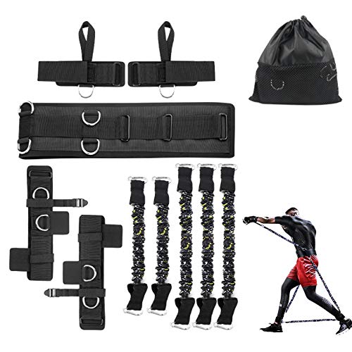 Boxing Resistance Bands Set for Speed and Agility, Workout Band Ankle Exercise Bands Legs Ankle Straps for Resistance Training Enhance Explosive Power