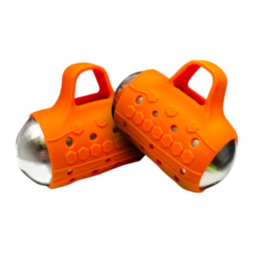 Egg Weights Cardio Max 3.0 lbs. Stainless Steel Hand Weights Dumbbell Set with Anti-Slip Silicone Finger Loop for Workout, Fitness, Training for Men and Women - 2 Eggs, 1.5 lbs each + Free E-Book Workout Guide