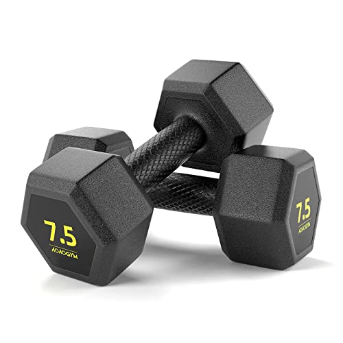 Hex Dumbbells PVC Encase Coating Free Weight Dumbbell Set for Strength Training, Home Gym Fitness and Full Body Workout