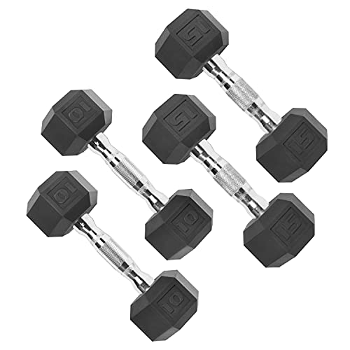 CAP Barbell Coated Dumbbell Pair (10/15 lb)