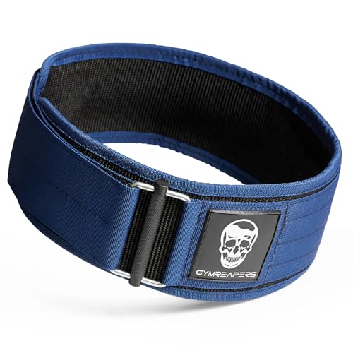Gymreapers Quick Locking Weight Lifting Belt for Men Gym Belt for Powerlifting Deadlift Belt with 4 Inch Neoprene Metal Buckle Back Support Weightlifting Belt Women