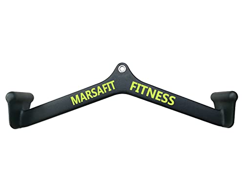 Home Gym Fitness Rowing T-bar V-bar Pulley Cable Machine Attachment, Bicep Curl Tricep Lat pulldown Bar Back Strength Training Handle Grips Lat Pull Down Bar for Seat Row Workout