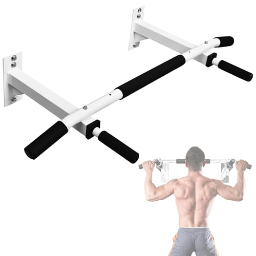 Yes4All Pull Up Bar Wall Mounted - Multifunctional Wall Mounted Pull Up Bar for Home Gym Workout Strength Training Equipment