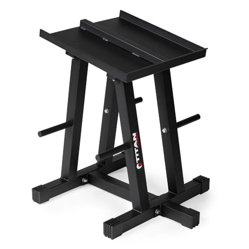 Titan Fitness Dumbbell Stand and Plate Tree